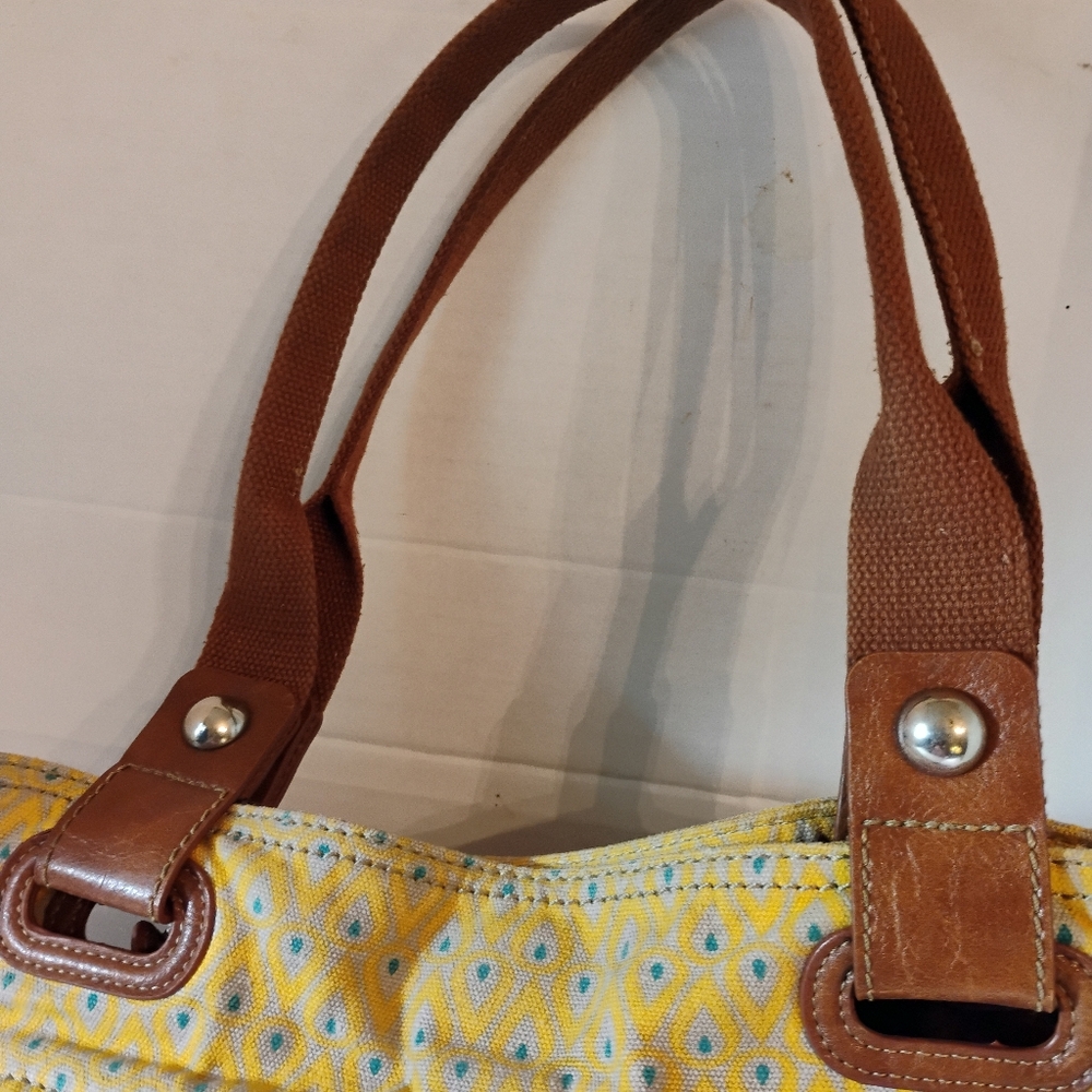 Fossil Key Per City Birds Fabric/Canvas Purse - image 2